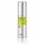 Sérum Retinol Shot Tightening Serum da Celimax, frasco cilíndrico prateado com rótulo verde oliva, sobre fundo branco.