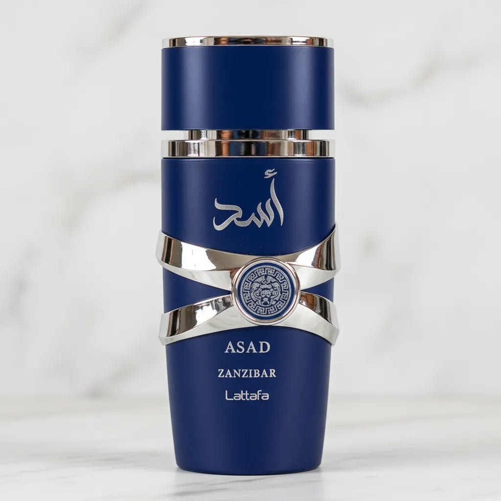 Perfume Asad Zanzibar Masculino EDP 100ml visto de frente