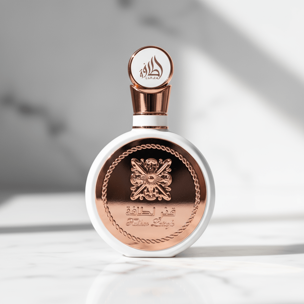 Perfume Fakhar Rose Feminino EDP 100ml visto de frente