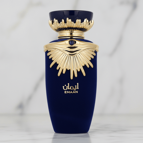 Perfume Lattafa Emaan Feminino EDP 100ml visto de frente