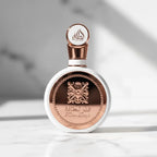 Perfume Fakhar Rose Feminino EDP 100ml visto de frente